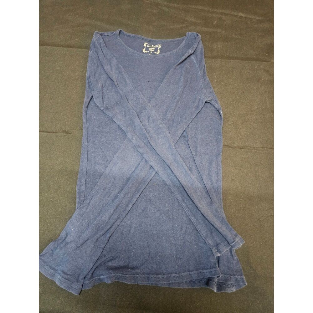 Old Navy Women’s Blue Long-Sleeve T-Shirt (Size Medium)